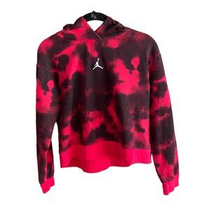 Jordan Jumpman Girls Tie-Dye Style Hoodie/Sweatshirt-Very Berry-Size Lg-GUC